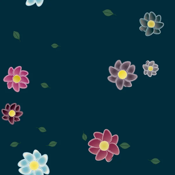 Hermoso Fondo Sin Costura Floral Ilustración Vectores — Archivo Imágenes Vectoriales