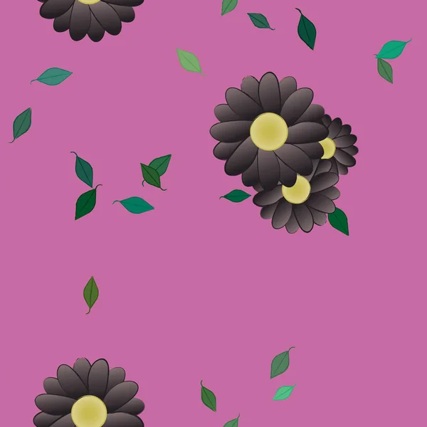 Beau Fond Floral Sans Couture Illustration Vectorielle — Image vectorielle