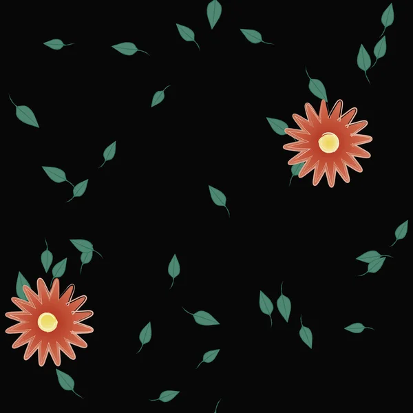 Beau Fond Floral Sans Couture Illustration Vectorielle — Image vectorielle