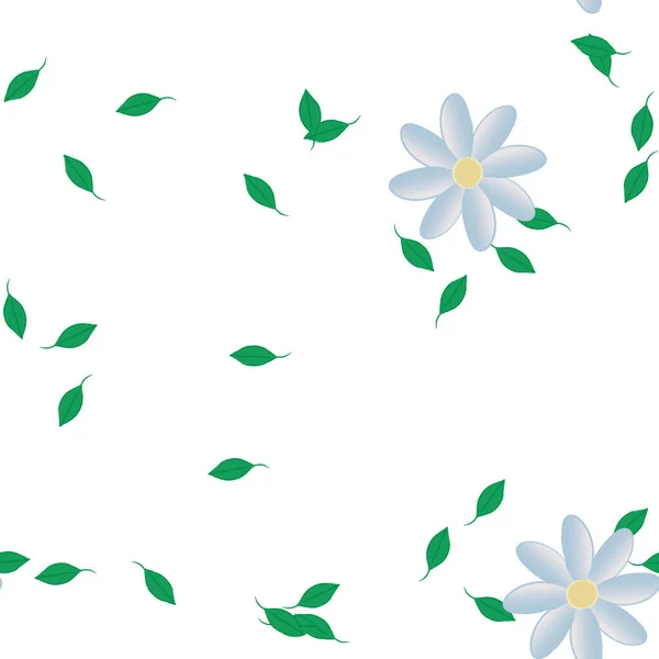 Schöne Florale Nahtlose Hintergrund Vektorillustration — Stockvektor