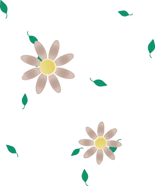 Schöne Florale Nahtlose Hintergrund Vektorillustration — Stockvektor