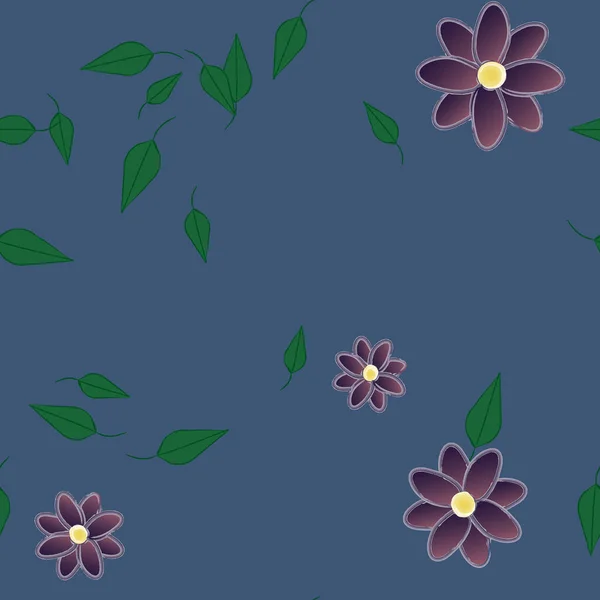 Beau Fond Floral Sans Couture Illustration Vectorielle — Image vectorielle