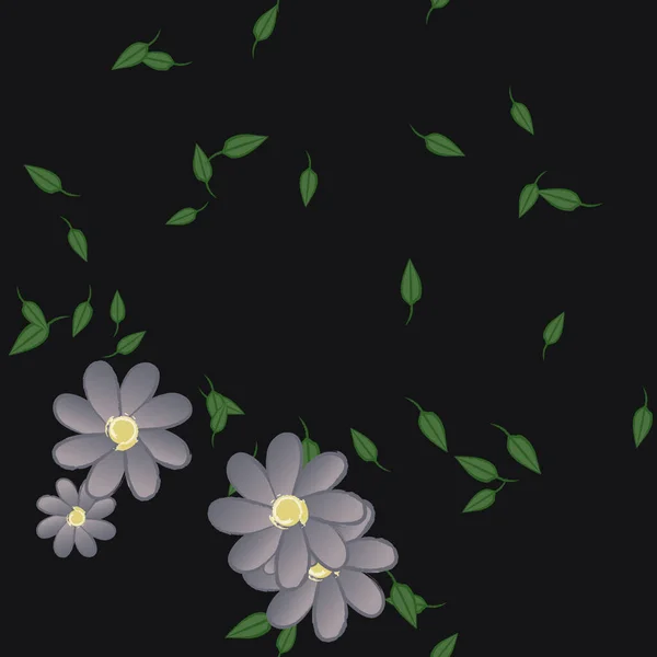 Hermoso Fondo Sin Costura Floral Ilustración Vectores — Vector de stock