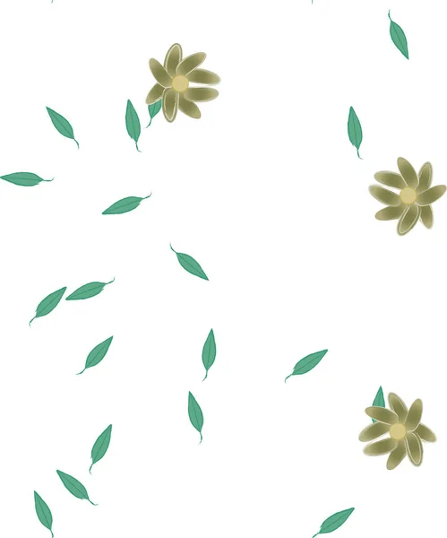 Fundo Sem Costura Floral Bonito Ilustração Vetorial — Vetor de Stock