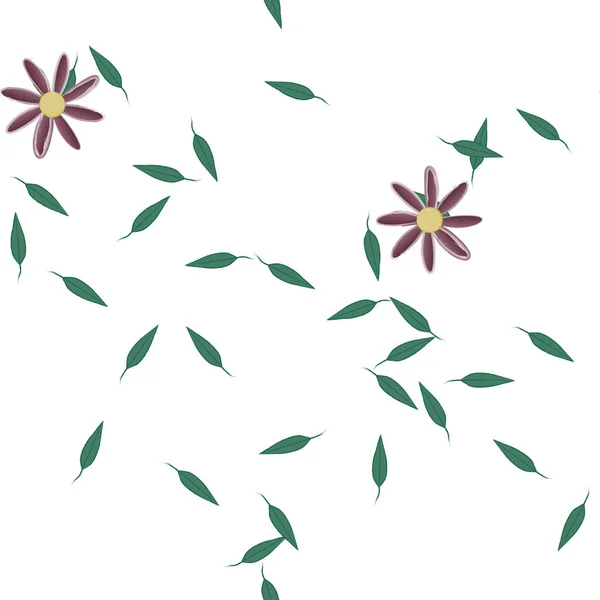 Beau Fond Floral Sans Couture Illustration Vectorielle — Image vectorielle