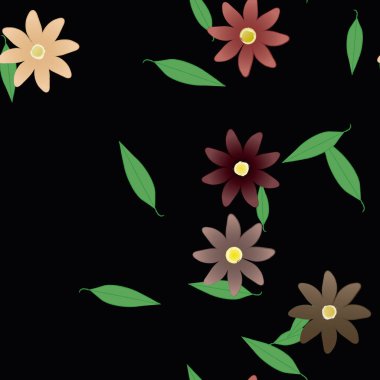 Çiçeksiz arka plan, vektör illüstrasyonu