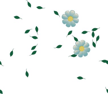 Çiçeksiz arka plan, vektör illüstrasyonu