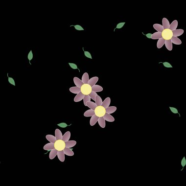 Çiçeksiz arka plan, vektör illüstrasyonu