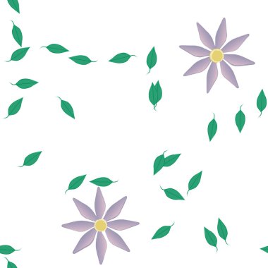 Çiçeksiz arka plan, vektör illüstrasyonu