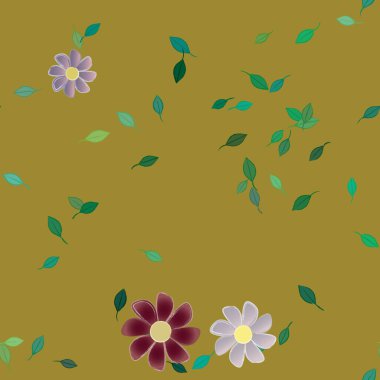 Çiçeksiz arka plan, vektör illüstrasyonu