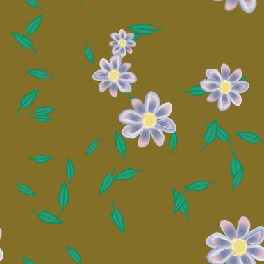 Çiçeksiz arka plan, vektör illüstrasyonu