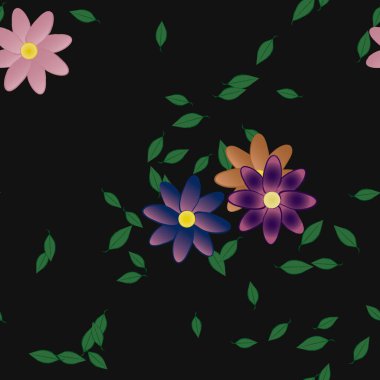 Çiçeksiz arka plan, vektör illüstrasyonu