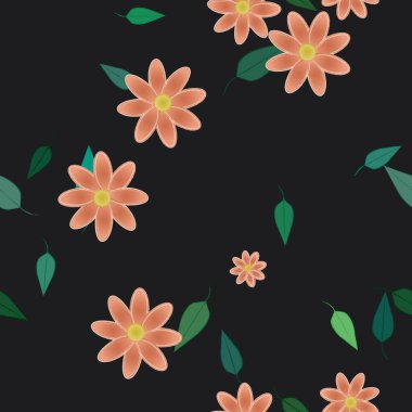 Çiçeksiz arka plan, vektör illüstrasyonu