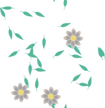 Çiçeksiz arka plan, vektör illüstrasyonu