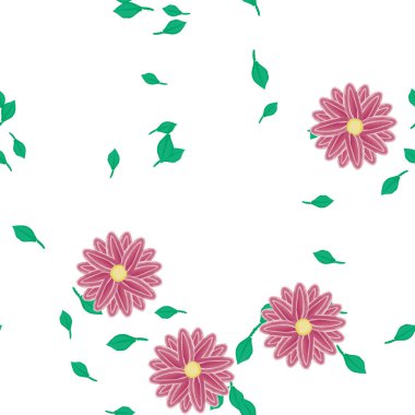 Çiçeksiz arka plan, vektör illüstrasyonu