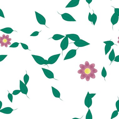 Çiçeksiz arka plan, vektör illüstrasyonu