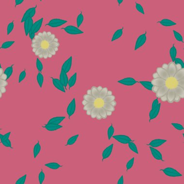 Çiçeksiz arka plan, vektör illüstrasyonu