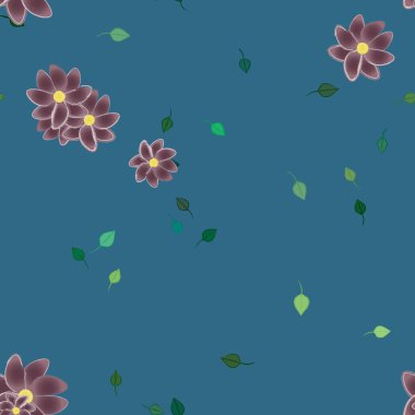 Çiçeksiz arka plan, vektör illüstrasyonu