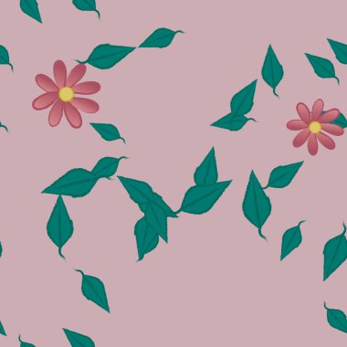 Çiçeksiz arka plan, vektör illüstrasyonu