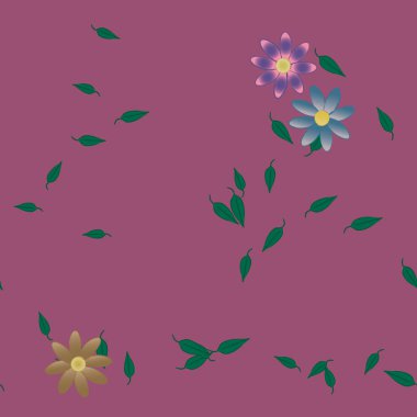 Çiçeksiz arka plan, vektör illüstrasyonu