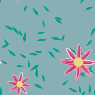 Yaprakları pürüzsüz arkaplan, vektör illüstrasyonu