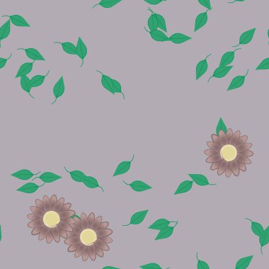 Çiçeksiz arka plan, vektör illüstrasyonu