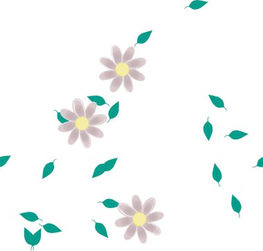 Çiçeksiz arka plan, vektör illüstrasyonu