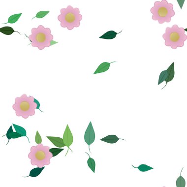 Çiçeksiz arka plan, vektör illüstrasyonu