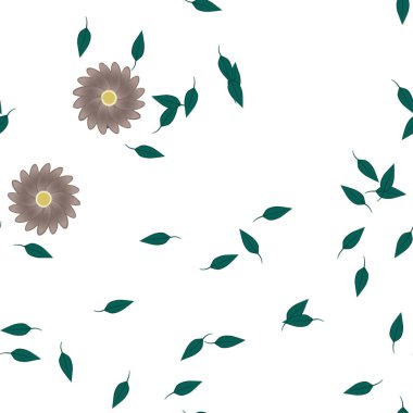 Çiçeksiz arka plan, vektör illüstrasyonu