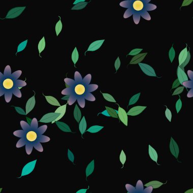 Çiçeksiz arka plan, vektör illüstrasyonu