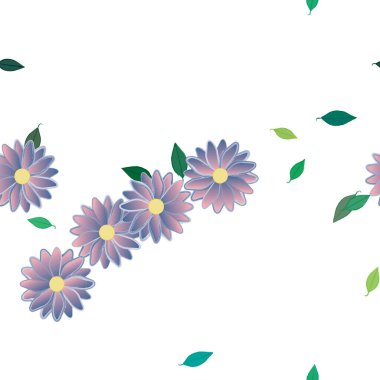 Çiçeksiz arka plan, vektör illüstrasyonu