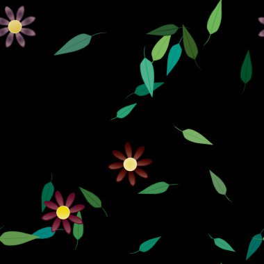 Çiçeksiz arka plan, vektör illüstrasyonu