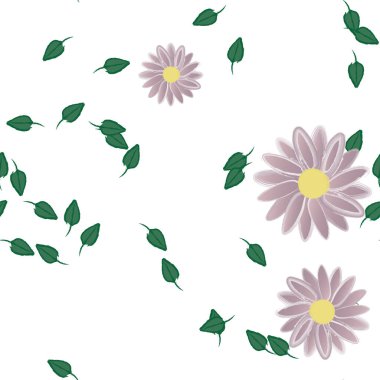 Çiçeksiz arka plan, vektör illüstrasyonu