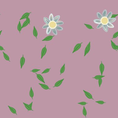 Yaprakları pürüzsüz arkaplan, vektör illüstrasyonu 