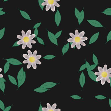 Çiçeksiz arka plan, vektör illüstrasyonu