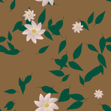 Çiçeksiz arka plan, vektör illüstrasyonu