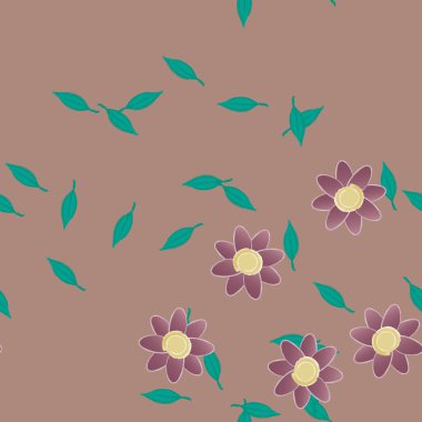 Çiçeksiz arka plan, vektör illüstrasyonu