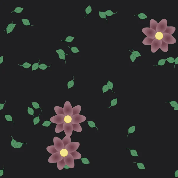 Hermoso Fondo Sin Costura Floral Ilustración Vectores — Vector de stock