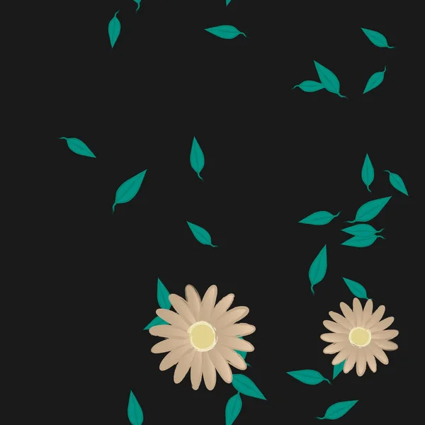 Beau Fond Floral Sans Couture Illustration Vectorielle — Image vectorielle