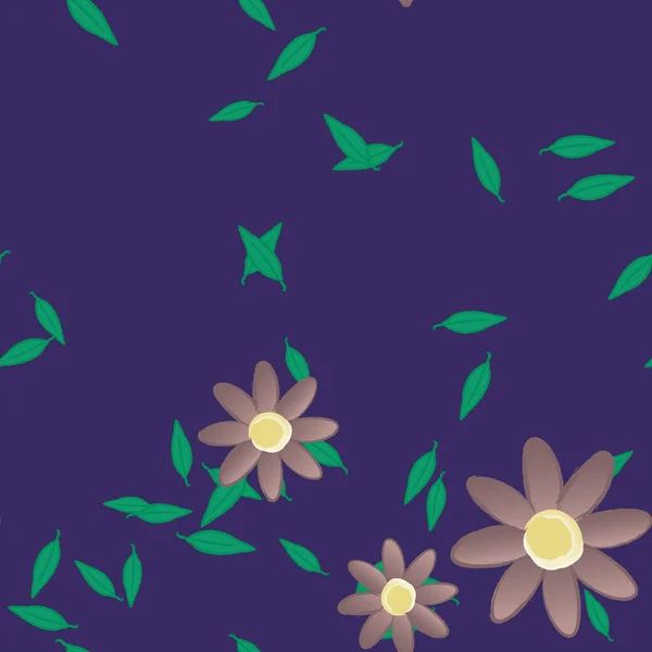 Mooie Bloemen Naadloze Achtergrond Vector Illustratie — Stockvector