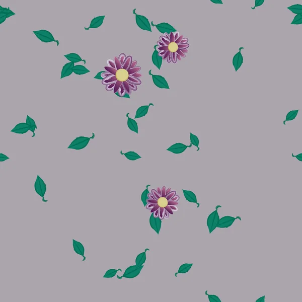 Beau Fond Floral Sans Couture Illustration Vectorielle — Image vectorielle