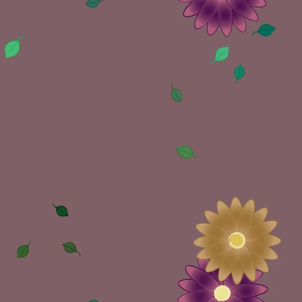 Fundo Sem Costura Floral Bonito Ilustração Vetorial — Vetor de Stock