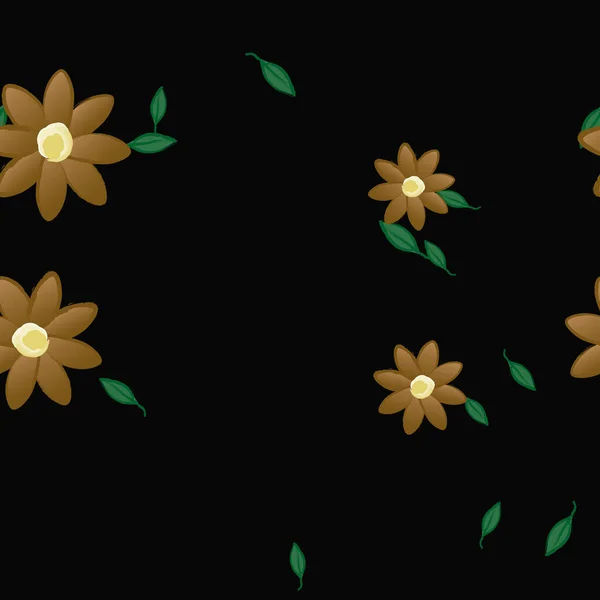 Hermoso Fondo Sin Costura Floral Ilustración Vectores — Vector de stock