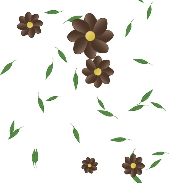 Hermoso Fondo Sin Costura Floral Ilustración Vectores — Vector de stock