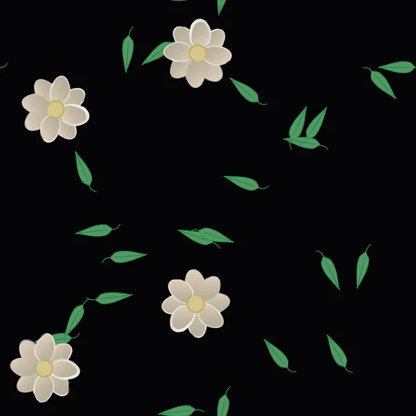 Beau Fond Floral Sans Couture Illustration Vectorielle — Image vectorielle