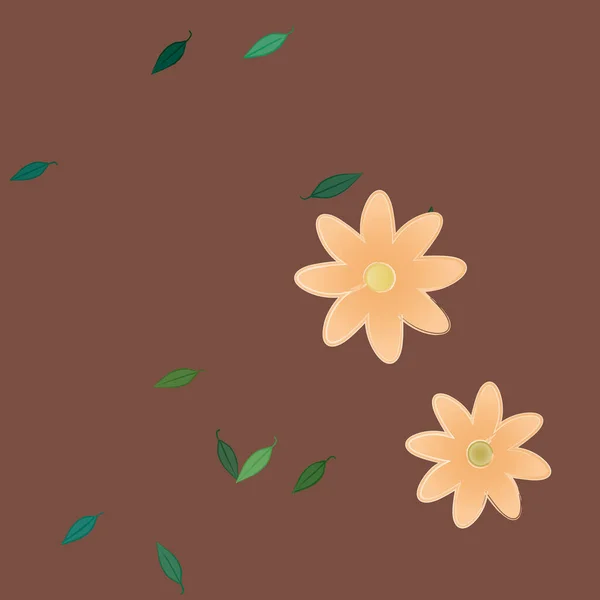 Schöne Florale Nahtlose Hintergrund Vektorillustration Blumen — Stockvektor