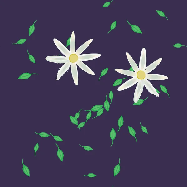 Hermoso Fondo Sin Costura Floral Ilustración Vectores — Vector de stock