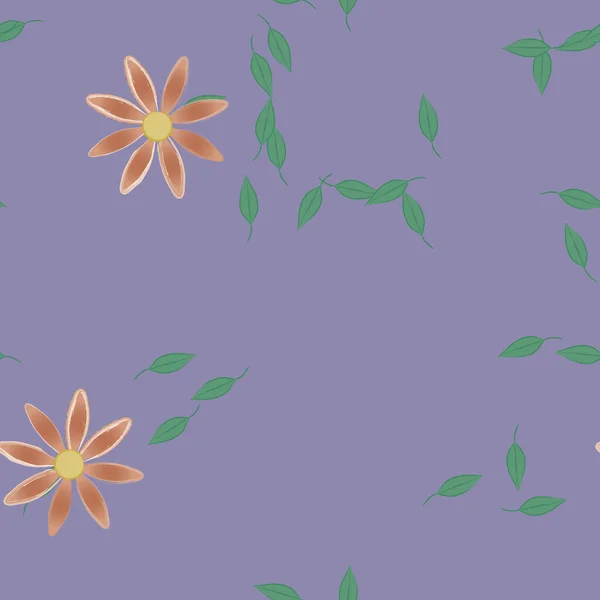 Schöne Florale Nahtlose Hintergrund Vektorillustration — Stockvektor