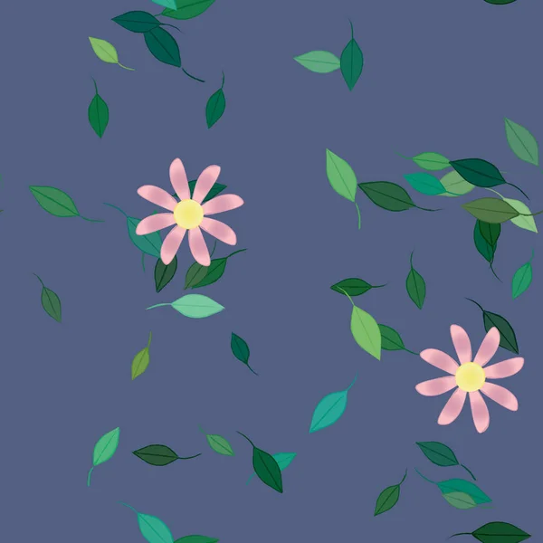 Beau Fond Floral Sans Couture Illustration Vectorielle — Image vectorielle