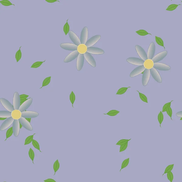 Hermoso Fondo Sin Costura Floral Ilustración Vectores — Vector de stock